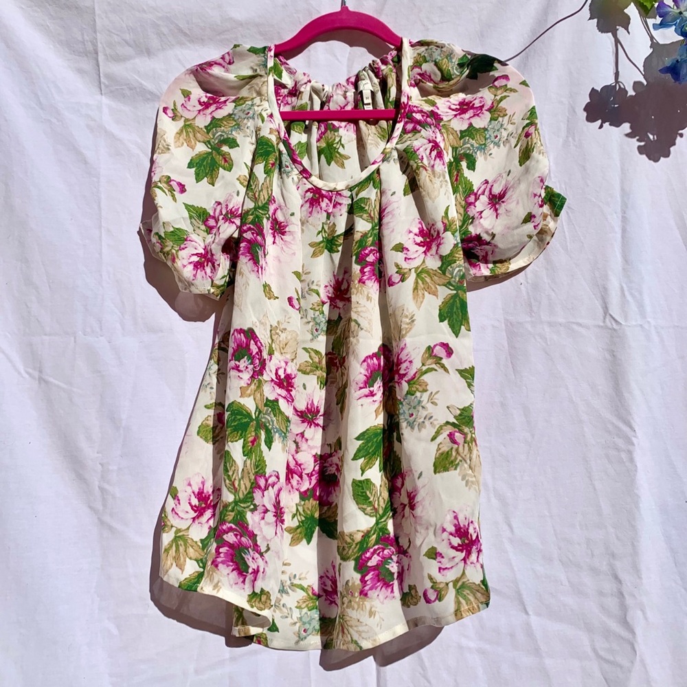 Joie floral blouse sz M